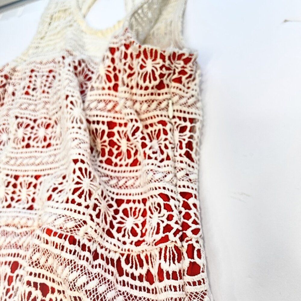 Maison Jules | Women's  Cream Lace Overlay Dress Size Small-NWT - Picture 12 of 12